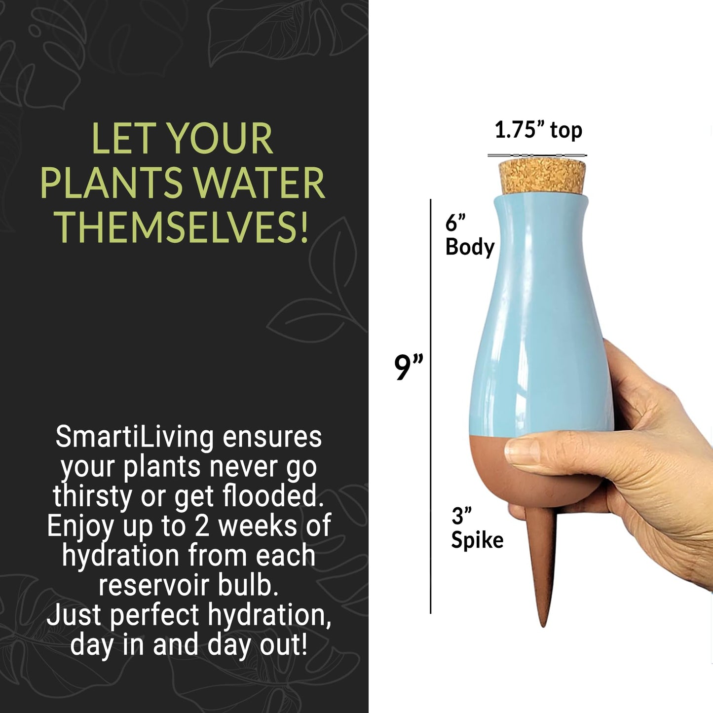 Terracotta Self Watering Planter Insert Kit,4 plant Watering Globes & 4 Colorful Drip Stakes, Plant Watering Devices Combo that Keep your Plants Healthy & Hydrated(Black, Red, Blue, Yellow, White)