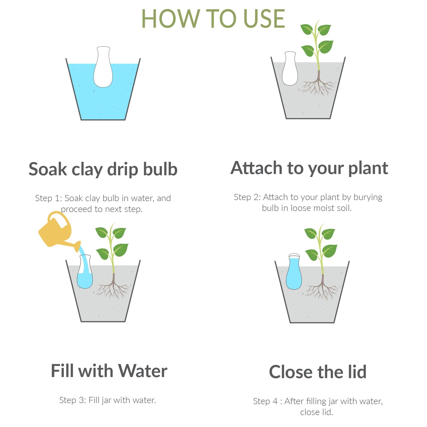 Terracotta Self Watering Planter Insert Kit,4 plant Watering Globes & 4 Colorful Drip Stakes, Plant Watering Devices Combo that Keep your Plants Healthy & Hydrated(Black, Red, Blue, Yellow, White)